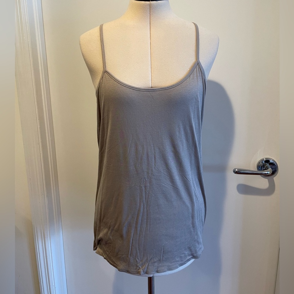 Helmut Lang Drapey Tank Size L Dark Tan